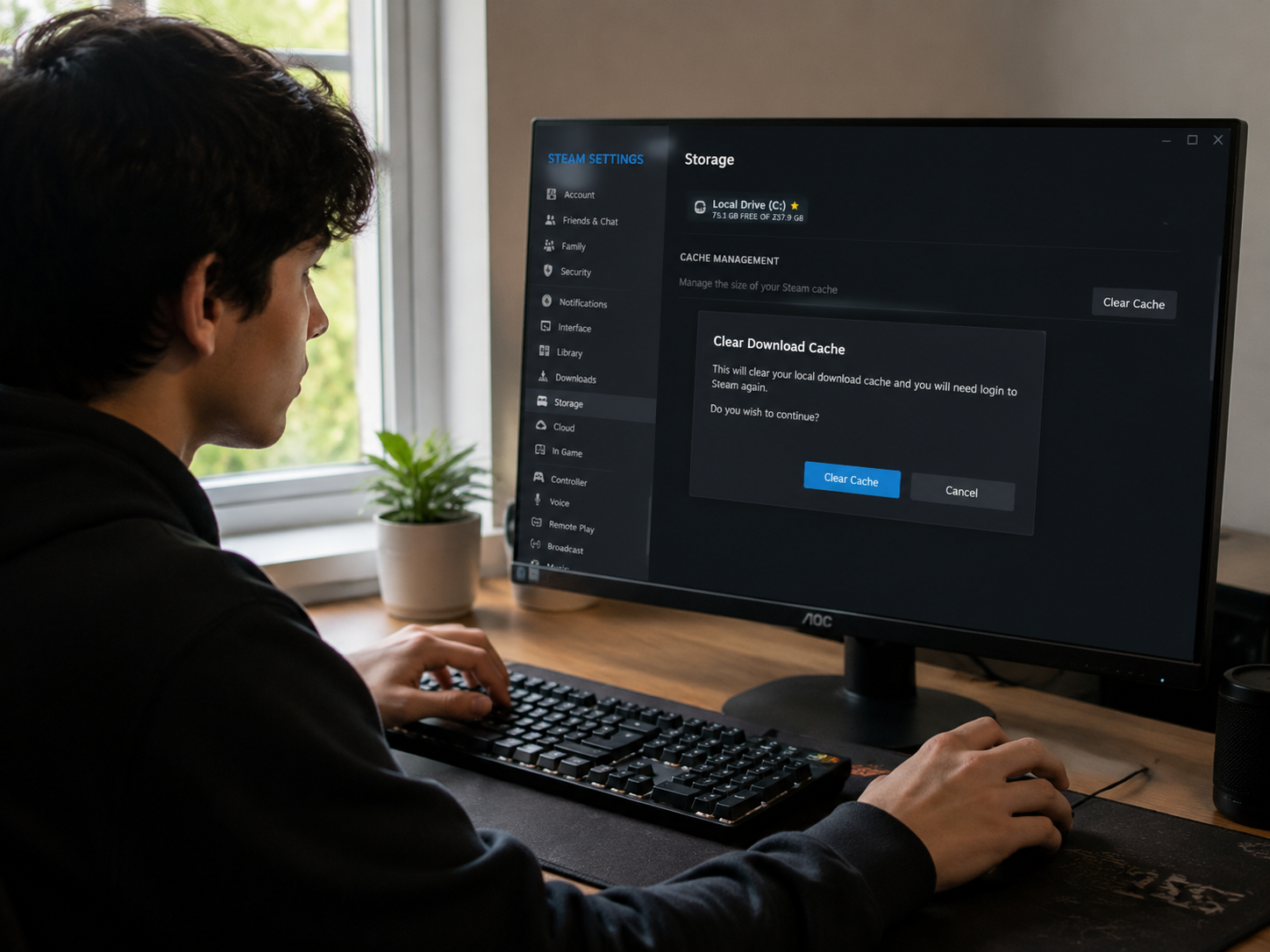 Como corrigir erro de arquivo corrompido em jogos Steam