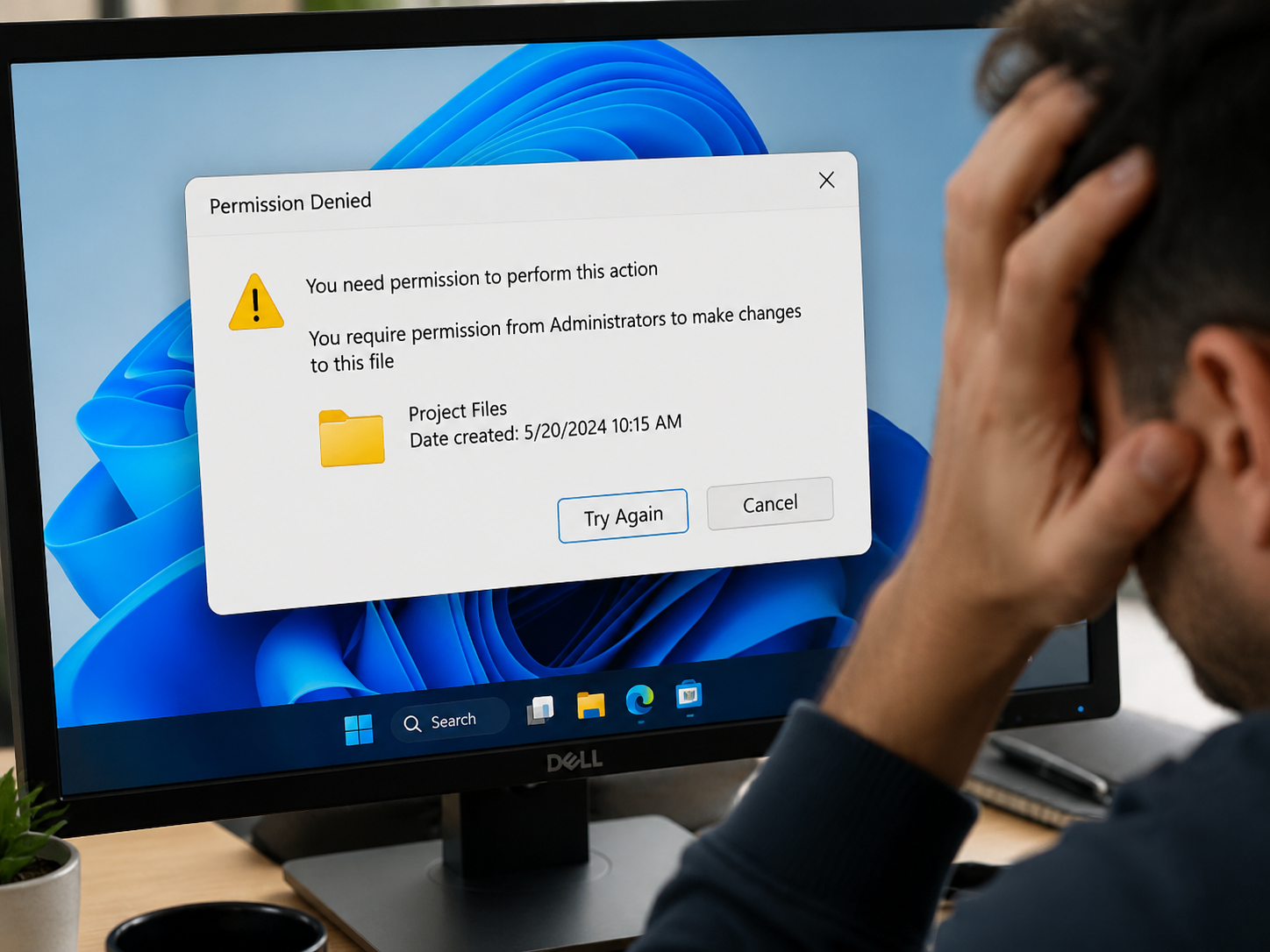 Erro de permissão de arquivo ao abrir jogo no Windows